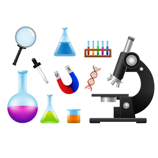 Laboratory tools and equipment - Vector, afbeelding
