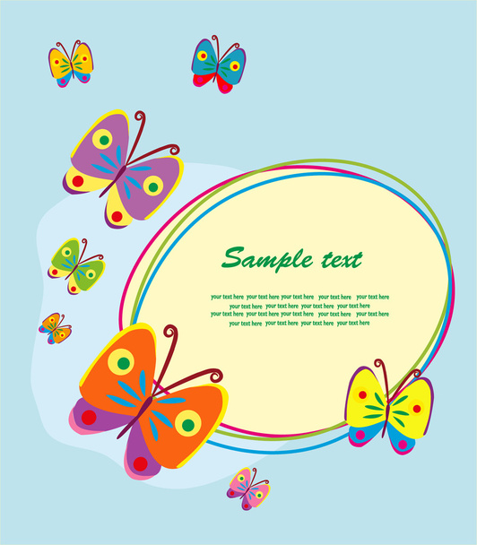 cute card. vector illustration - Vector, Imagen