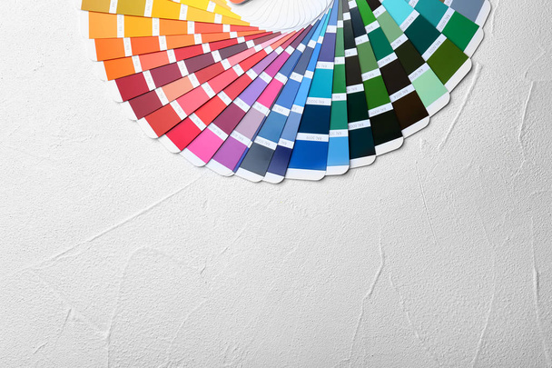 Vzorky barev palety na bílém pozadí - Fotografie, Obrázek