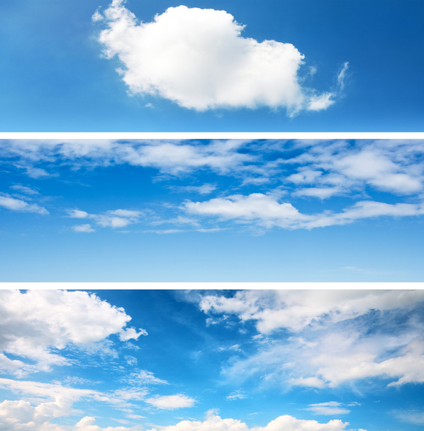 空の背景のセット - 写真・画像