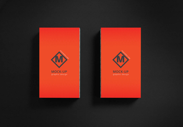 Realistic Business Cards MockUp. Top view. 3d render. - Photo, Image