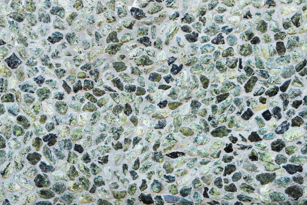 decorative grey mosaic stone wall background, full frame view  - Фото, зображення