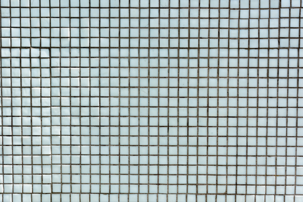 full frame view of light blue tiles background - Photo, Image