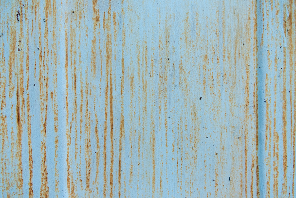 old scratched blue background with rust   - Photo, Image