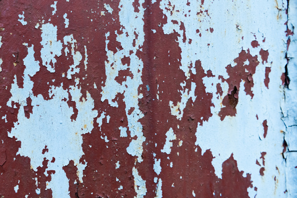 old blue and violet weathered wall background - Photo, Image