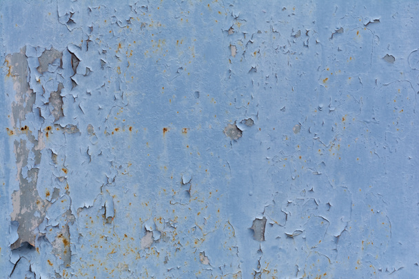 old blue weathered wall textured background  - Фото, изображение