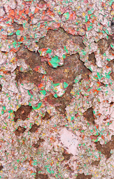 close-up view of old rusty weathered background - Zdjęcie, obraz