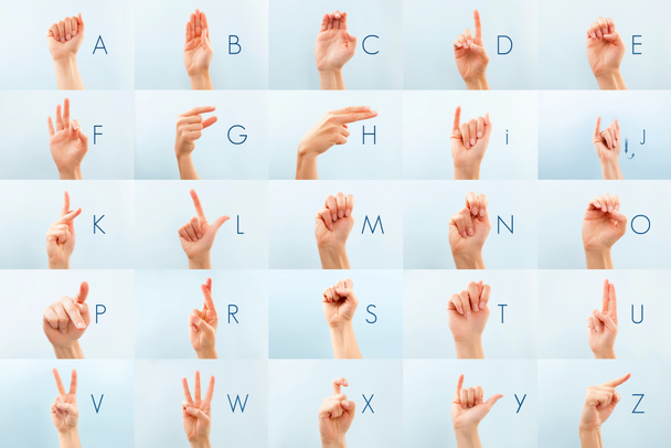 Langue des signes américaine isolée
. - Photo, image