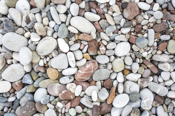 natural background of pebble stones - 写真・画像