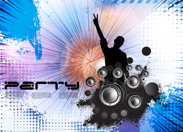 Music event background - Vector, Image