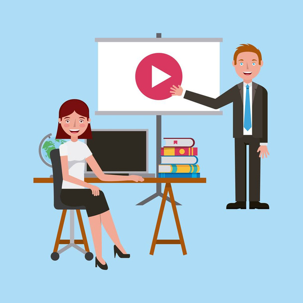 people learning education related - Vector, Image