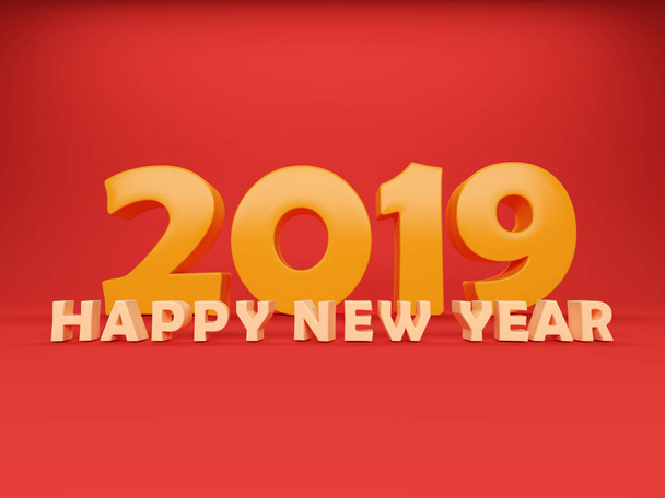     Año Nuevo 2019 - Imagen 3D renderizada
  - Foto, imagen