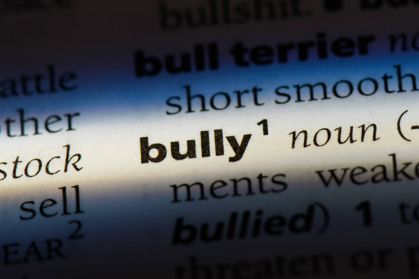 Bully szót a szótárban. Bully koncepció. - Fotó, kép