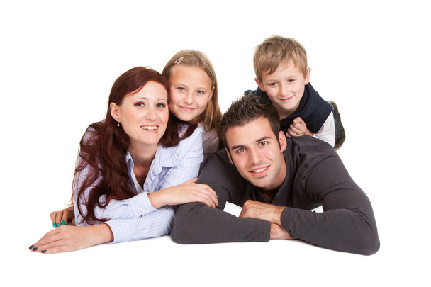 Happy young family spending time together - Foto, imagen