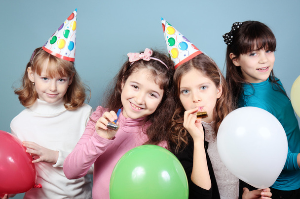 group of girls birthday party. - Zdjęcie, obraz