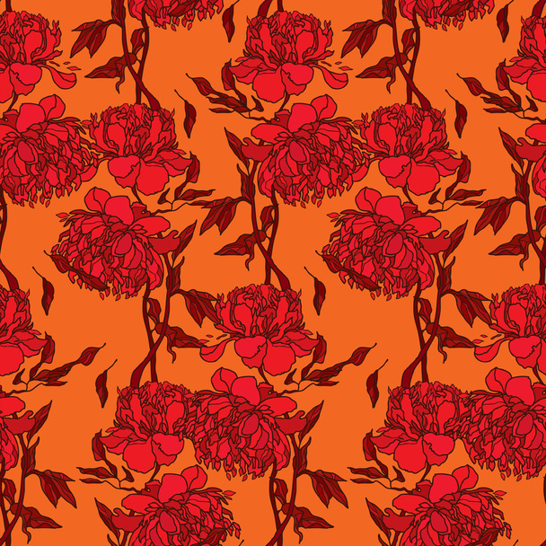 Elegance Seamless pattern with cornflowers flowers - Vektor, kép