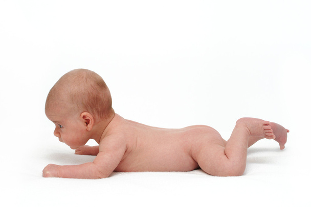 cabeza de elevación del bebé
 - Foto, Imagen