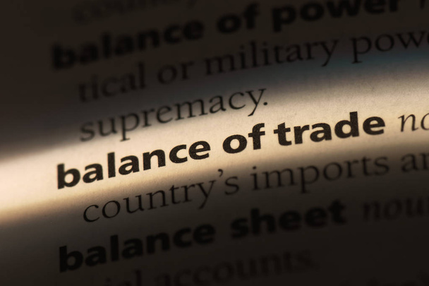 баланс торговельного слова в словнику. баланс концепції торгівлі
. - Фото, зображення