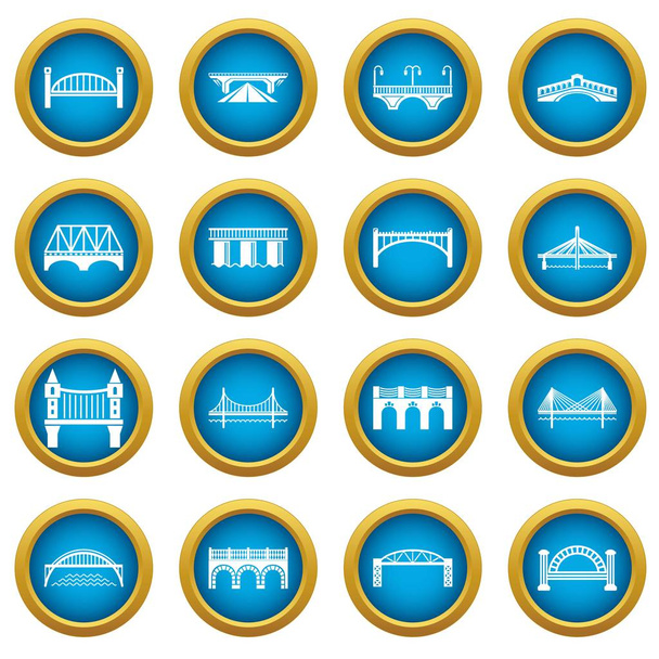 Conjunto de iconos de puente, estilo simple
 - Vector, Imagen
