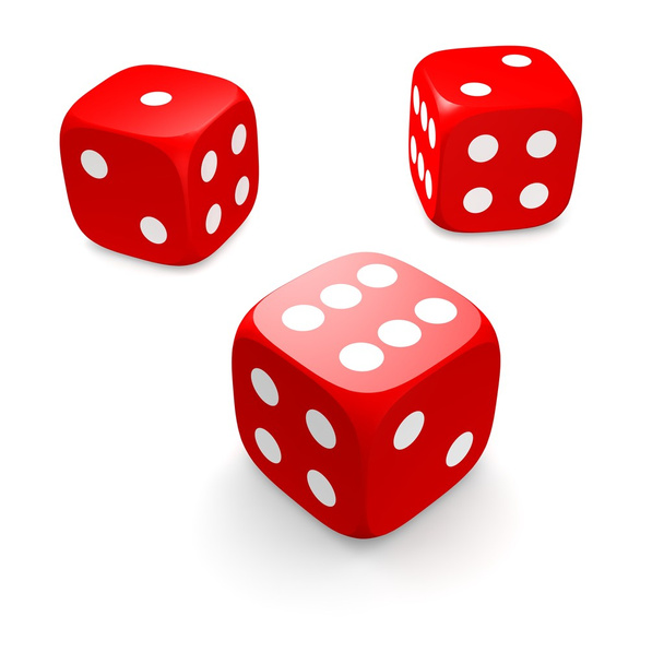 Three red dices - Photo, Image