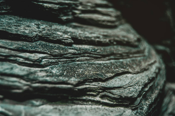 текстура серого и черного камня на пляже соборов, рибадео, луго, Галисии, Испании
 - Фото, изображение