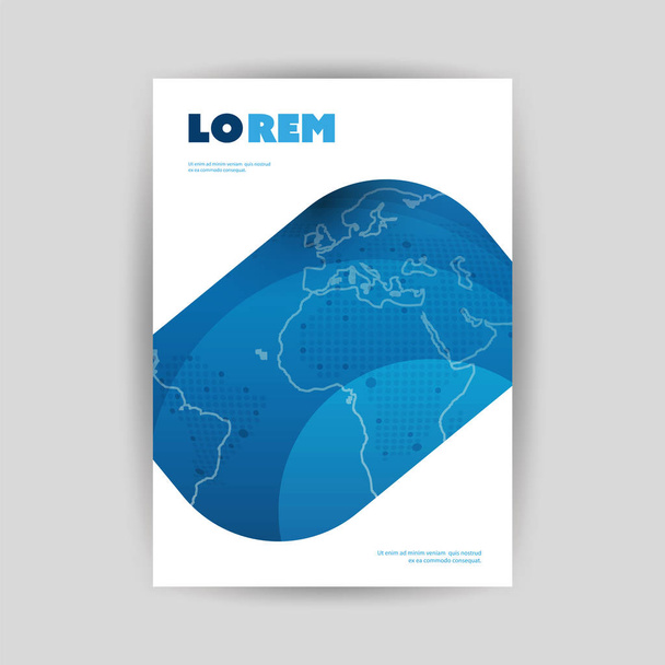 Folheto de estilo moderno ou design de capa para o seu negócio - Aplicável para relatórios, apresentações, placas, cartazes
  - Vetor, Imagem