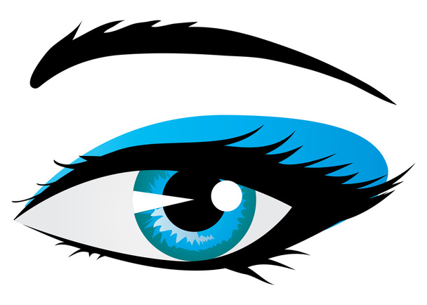 Сияющий глаз женщины
 - Вектор,изображение