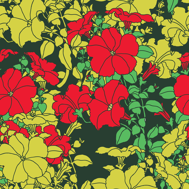 Elegance Seamless pattern with cornflowers flowers - Vector, Imagen