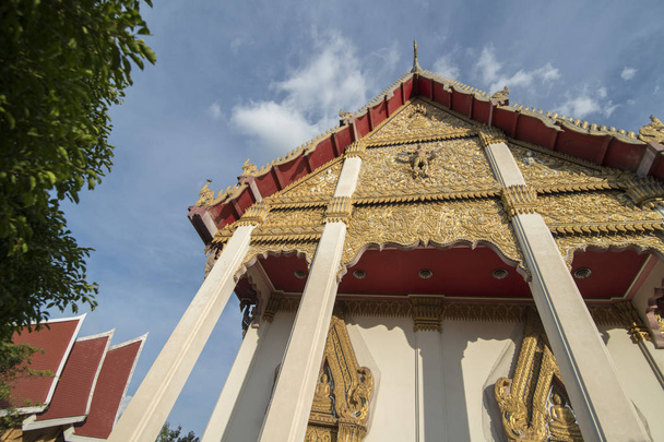 Wat Burapharam in the city of Surin in Isan in Northeast Thailand. Thailand, Isan, Surin, November, 2017 - Φωτογραφία, εικόνα