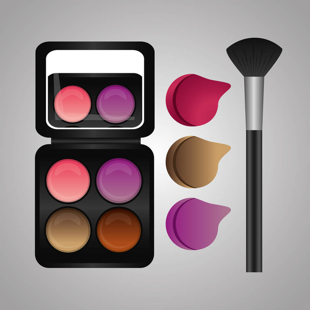 cosmetics makeup template - Vector, Image