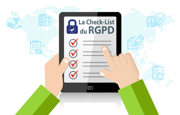 rgpd - Checkliste zur allgemeinen Datenschutzverordnung - Foto, Bild
