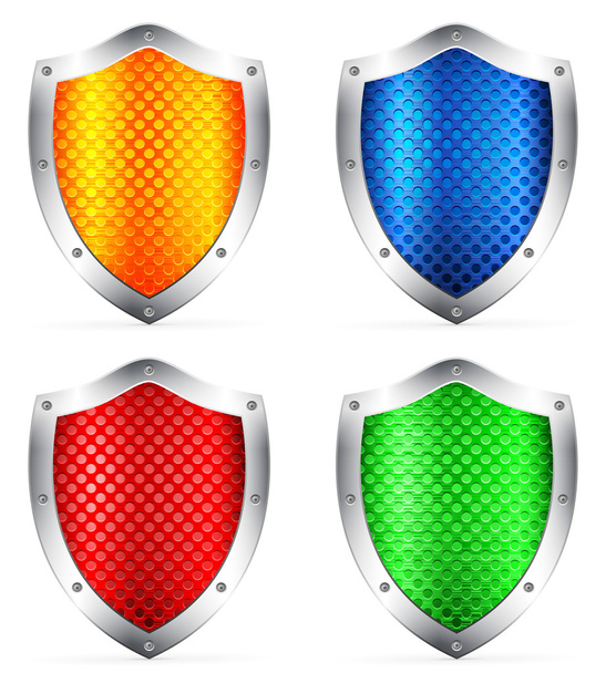 color shields - Vector, Image