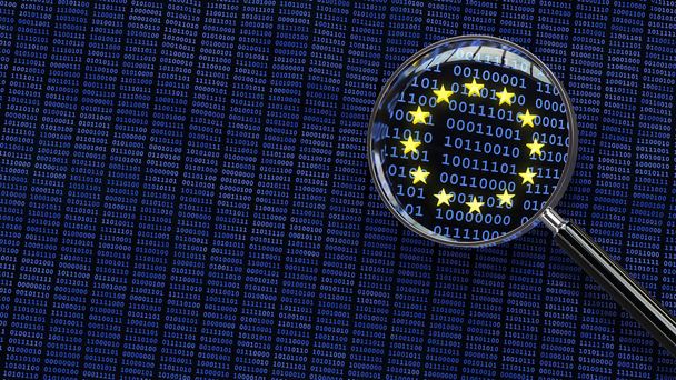 Взгляд на GDPR-биты и байты Европейского Союза через лупу
 - Фото, изображение