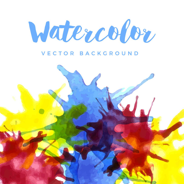 watercolor splashes background. Vector illustration - Vector, Image