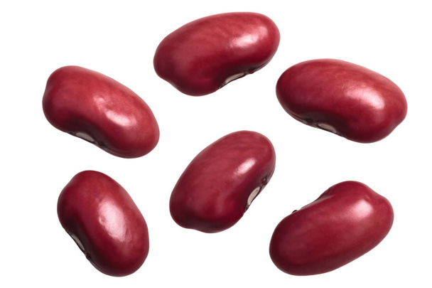 Červené fazole (obecné Phaseolus vulgaris), čerstvá semena, pohled shora - Fotografie, Obrázek