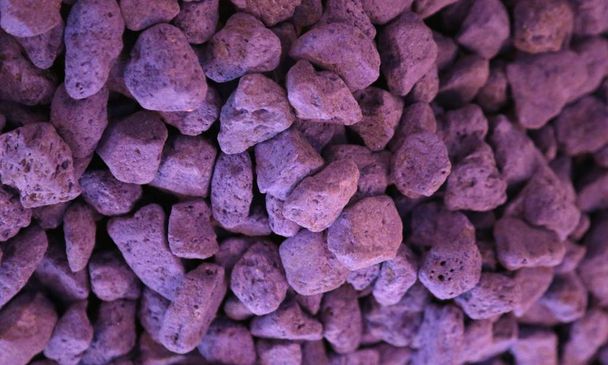 ラベンダーの香りの紫軽石岩の背景 - 写真・画像