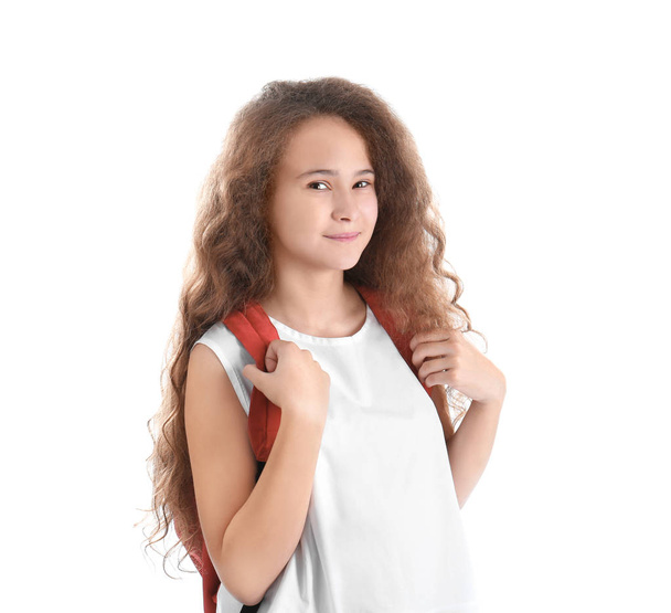 Stylish teenager with backpack  - Φωτογραφία, εικόνα