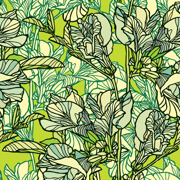 Elegance Seamless pattern with flowers - Vettoriali, immagini