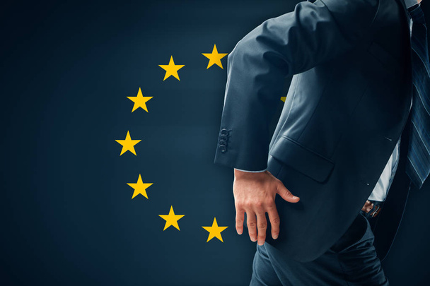 Politician wanting leave European Union - Фото, изображение