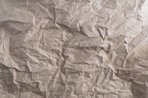 しわくちゃの紙のテクスチャ リサイクル紙の背景 - 写真・画像