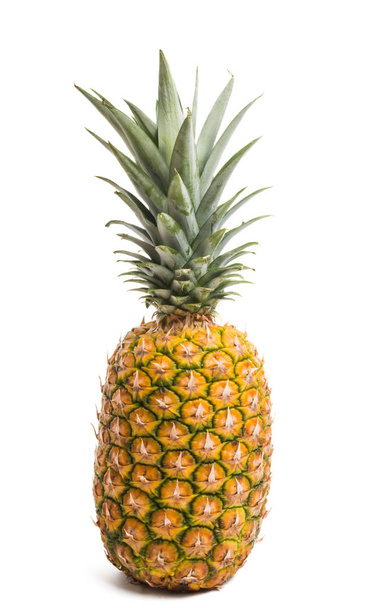 big ripe pineapple isolated on white background - Foto, imagen