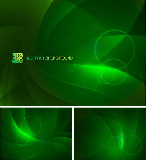 Green Abstract Background - Vektör, Görsel