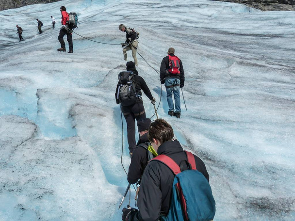 ソンフヨルダンのナイガードブレーン氷河-ノルウェー - 写真・画像