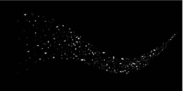 Een glitter zilver deeltjes op een zwart - Vector, afbeelding
