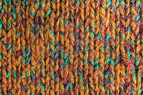Knitted fabric texture, closeup - Φωτογραφία, εικόνα
