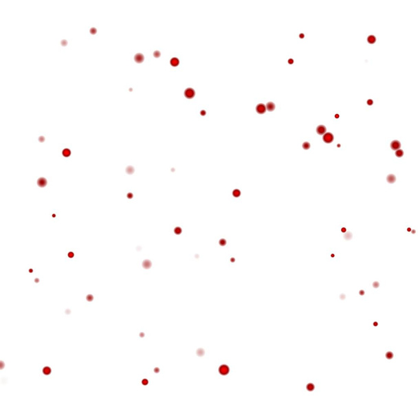 Abstract red dot confetti on white background - Photo, Image