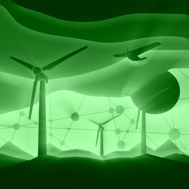 Wind energy concept - Zdjęcie, obraz