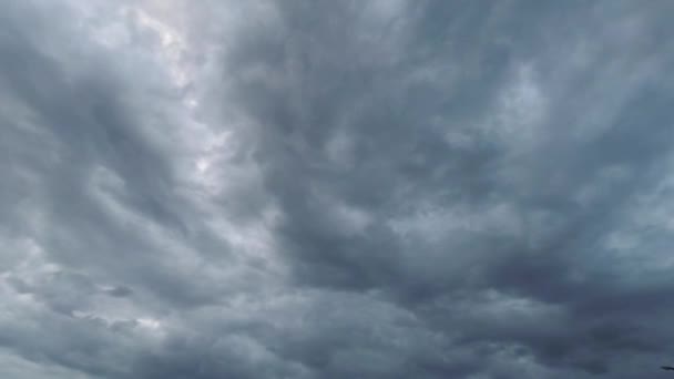 bad weather. movement of thunderclouds. gloomy sky. - Footage, Video