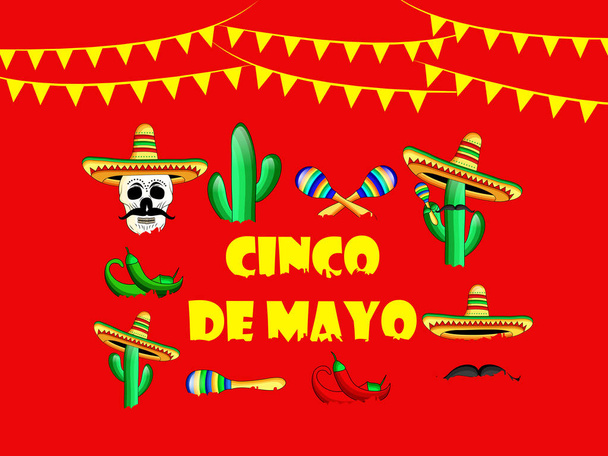 Obrázek pozadí pro Cinco De Mayo - Vektor, obrázek