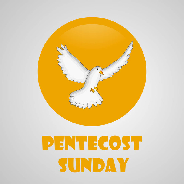 illustration of elements of Pentecost Sunday background  - Vector, Image